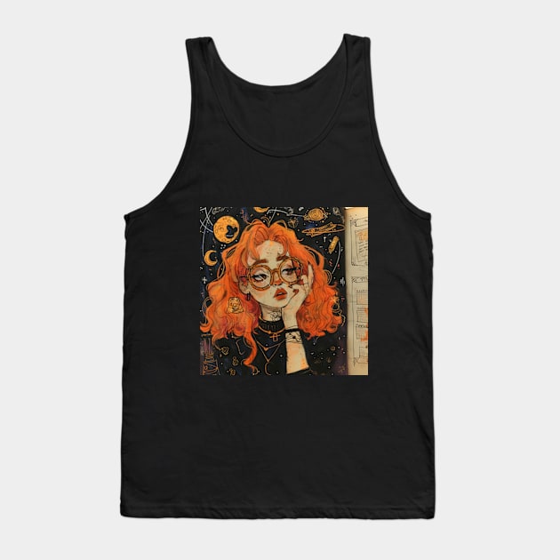 Dark Academia Aesthetic Tank Top by moreirapod